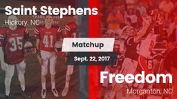 Matchup: Saint Stephens High vs. Freedom  2017