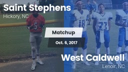 Matchup: Saint Stephens High vs. West Caldwell  2017
