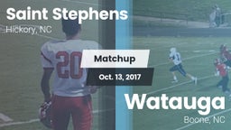 Matchup: Saint Stephens High vs. Watauga  2017