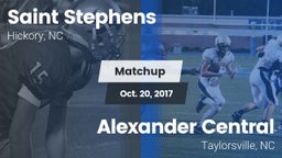 Matchup: Saint Stephens High vs. Alexander Central  2017