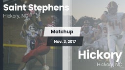 Matchup: Saint Stephens High vs. Hickory  2017