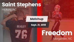 Matchup: Saint Stephens High vs. Freedom  2018