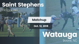 Matchup: Saint Stephens High vs. Watauga  2018