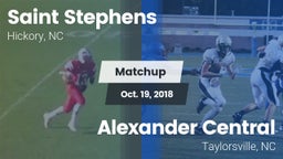 Matchup: Saint Stephens High vs. Alexander Central  2018