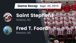 Recap: Saint Stephens  vs. Fred T. Foard  2019