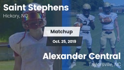 Matchup: Saint Stephens High vs. Alexander Central  2019