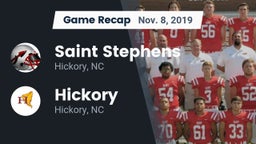 Recap: Saint Stephens  vs. Hickory  2019