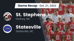 Recap: St. Stephens  vs. Statesville  2022