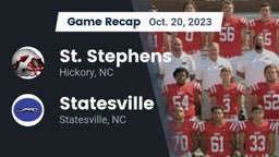 Recap: St. Stephens  vs. Statesville  2023