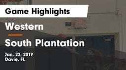 Western  vs South Plantation  Game Highlights - Jan. 22, 2019