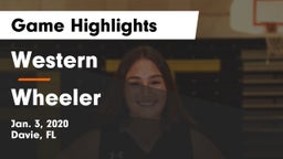 Western  vs Wheeler  Game Highlights - Jan. 3, 2020