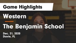 Western  vs The Benjamin School Game Highlights - Dec. 21, 2020