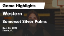 Western  vs Somerset Silver Palms Game Highlights - Dec. 23, 2020