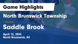 North Brunswick Township  vs Saddle Brook Game Highlights - April 13, 2024