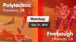 Matchup: Poly  vs. Firebaugh  2016