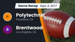 Recap: Polytechnic  vs. Brentwood  2017