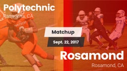 Matchup: Polytechnic High Sch vs. Rosamond  2017