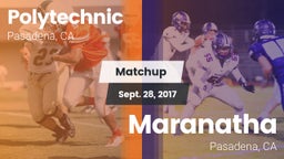 Matchup: Polytechnic High Sch vs. Maranatha  2017