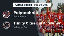 Recap: Polytechnic  vs. Trinity Classical Academy  2017