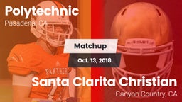 Matchup: Polytechnic High Sch vs. Santa Clarita Christian  2018