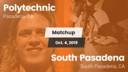 Matchup: Polytechnic High Sch vs. South Pasadena  2019