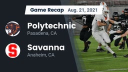 Recap: Polytechnic  vs. Savanna  2021