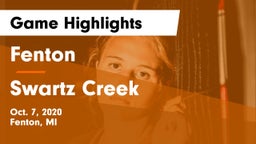 Fenton  vs Swartz Creek Game Highlights - Oct. 7, 2020