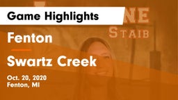 Fenton  vs Swartz Creek Game Highlights - Oct. 20, 2020