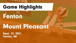 Fenton  vs Mount Pleasant Game Highlights - Sept. 12, 2021