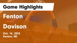 Fenton  vs Davison Game Highlights - Oct. 14, 2023