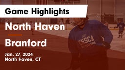 North Haven  vs Branford  Game Highlights - Jan. 27, 2024