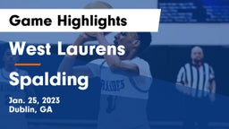 West Laurens  vs Spalding  Game Highlights - Jan. 25, 2023