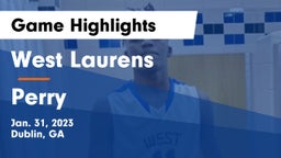 West Laurens  vs Perry  Game Highlights - Jan. 31, 2023