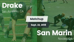 Matchup: Drake  vs. San Marin  2018