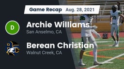 Recap: Archie Williams  vs. Berean Christian  2021