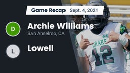 Recap: Archie Williams  vs. Lowell 2021