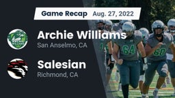 Recap: Archie Williams  vs. Salesian  2022