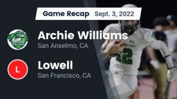 Recap: Archie Williams  vs. Lowell  2022