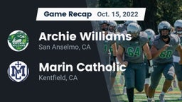 Recap: Archie Williams  vs. Marin Catholic  2022