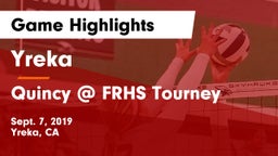 Yreka  vs Quincy @ FRHS Tourney Game Highlights - Sept. 7, 2019