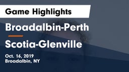 Broadalbin-Perth  vs Scotia-Glenville  Game Highlights - Oct. 16, 2019