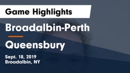 Broadalbin-Perth  vs Queensbury Game Highlights - Sept. 18, 2019