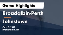 Broadalbin-Perth  vs Johnstown Game Highlights - Oct. 7, 2019
