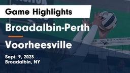 Broadalbin-Perth  vs Voorheesville  Game Highlights - Sept. 9, 2023