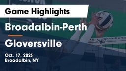 Broadalbin-Perth  vs Gloversville  Game Highlights - Oct. 17, 2023
