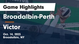 Broadalbin-Perth  vs Victor  Game Highlights - Oct. 14, 2023