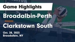 Broadalbin-Perth  vs Clarkstown South  Game Highlights - Oct. 28, 2023