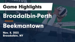 Broadalbin-Perth  vs Beekmantown Game Highlights - Nov. 8, 2023
