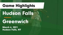 Hudson Falls  vs Greenwich  Game Highlights - March 6, 2021