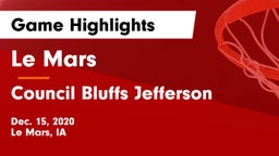 Le Mars  vs Council Bluffs Jefferson  Game Highlights - Dec. 15, 2020